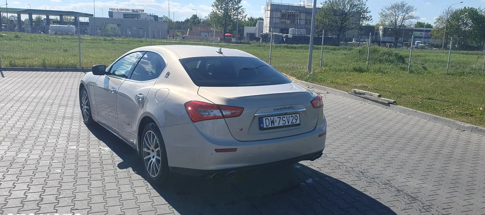 Maserati Ghibli cena 89000 przebieg: 177000, rok produkcji 2014 z Wrocław małe 92